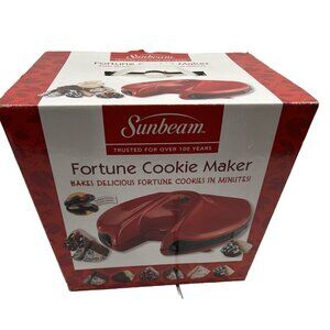 Sunbeam Fortune Cookie Maker Electric Home Use Red asian party theme sleepover